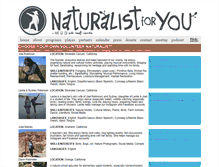 Tablet Screenshot of naturalist-for-you.org